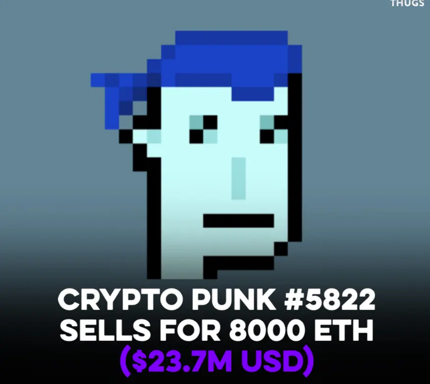 ان اف تی گران قیمت crypto punk